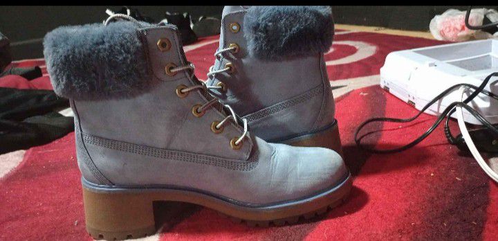 Timberland Boots Size 9 Light Blue