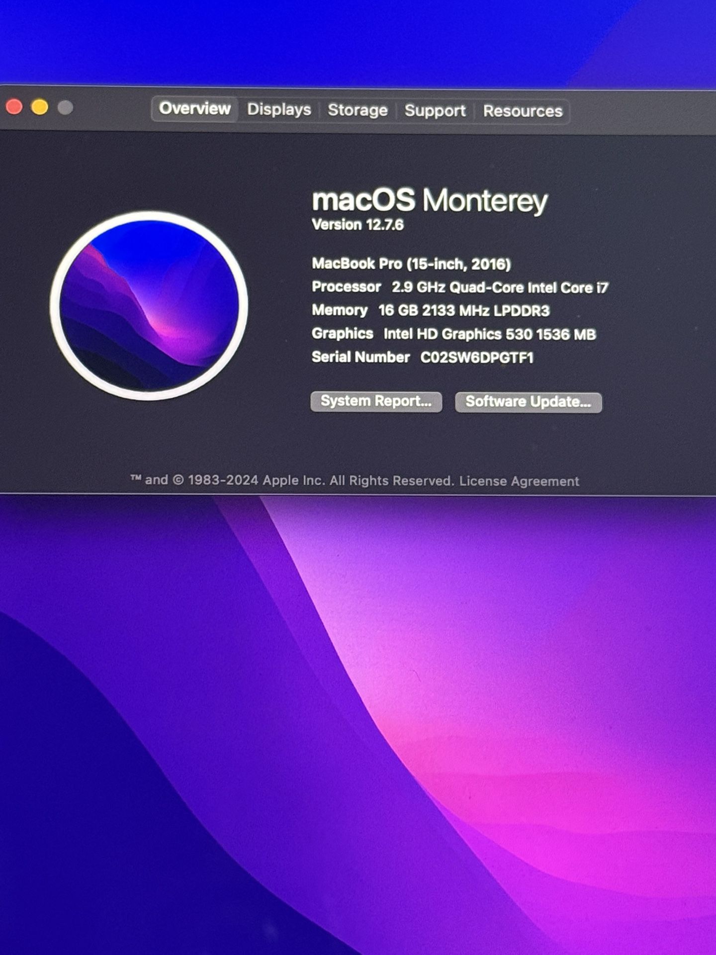 MacBook Pro 15”