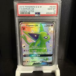 Espeon GX Psa 10 Slab 