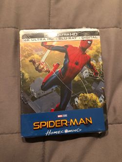 Spider man homecoming 4K / blu ray / digital hd (brand new) steelbook