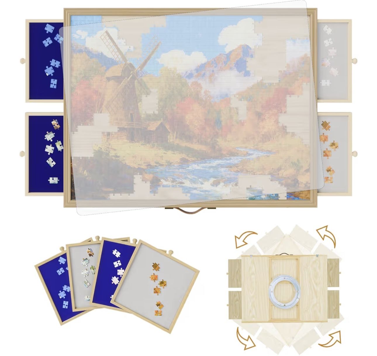 1500 Pcs Adjustable Jigsaw Puzzle Board