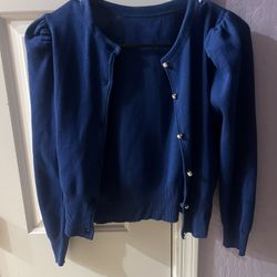 Crop Top Sweater Cardigan XS