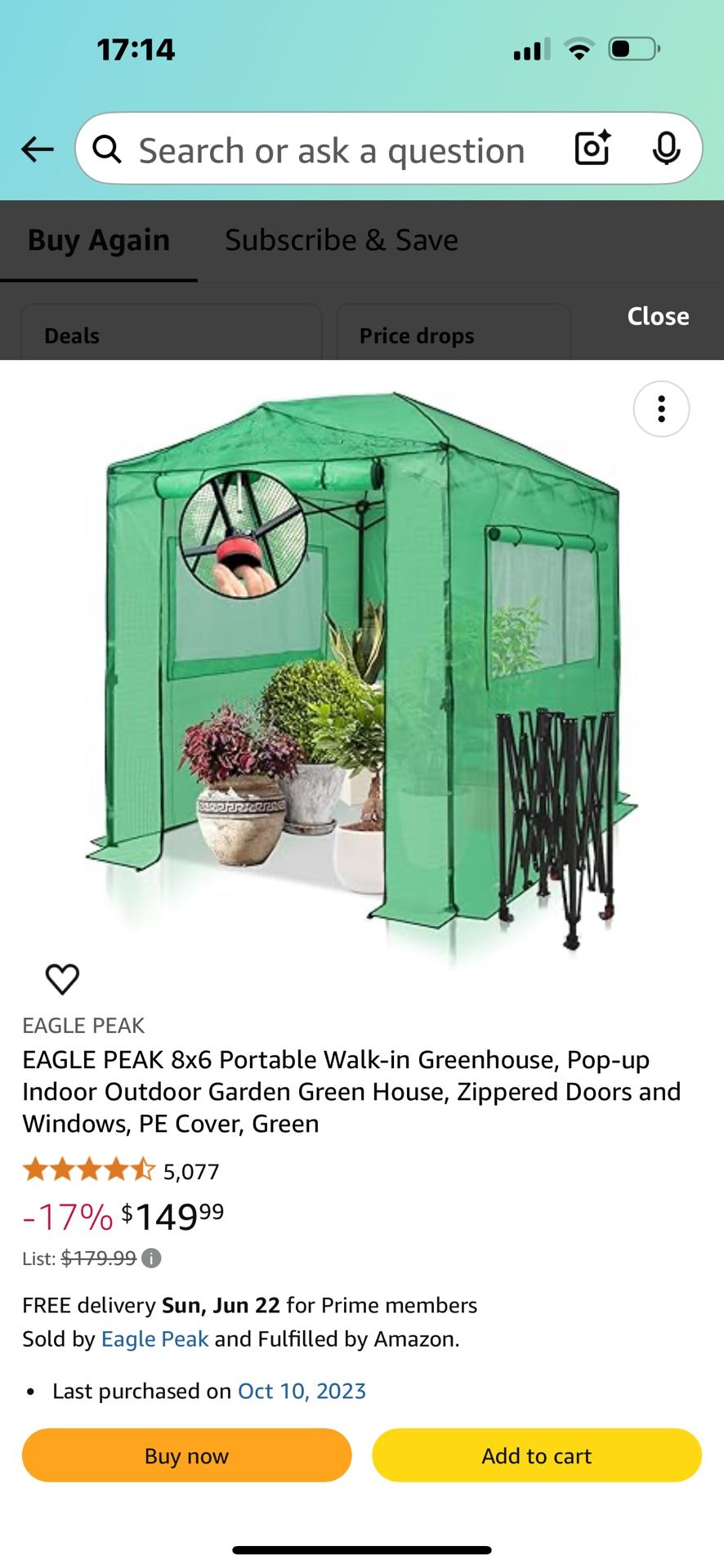 Used greenhouse