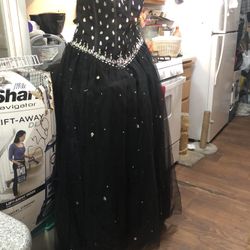 Quinceañera Black Evening Gown Plus Size