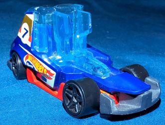 Hot Wheels Haul-O-Gram Blue #7 HW Race Team 2018 2019 Diecast Car Loose