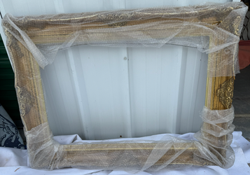 Large Ornate Gold Picture Frame – Fits 24x36 – 34x46 Overall