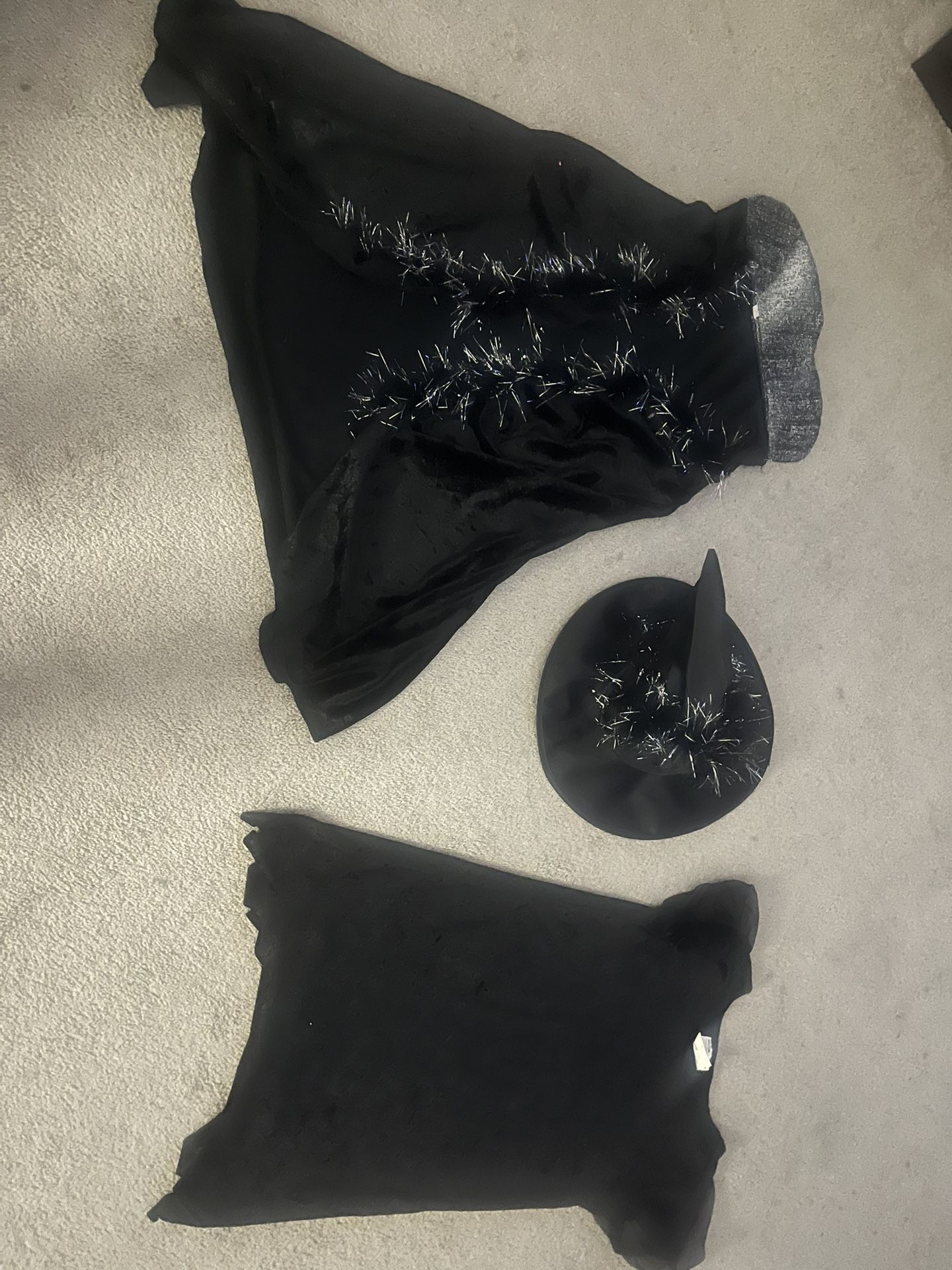 Children’s Black Velvet Robed Witch Costume