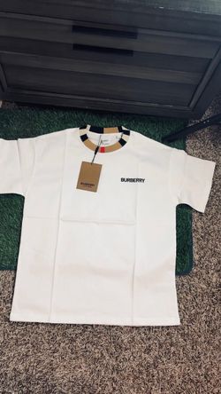 Burberry White Logo T-Shirt with Tags