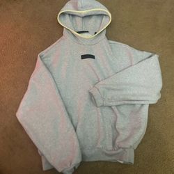 Grey Essential Fear Of God Hoodie