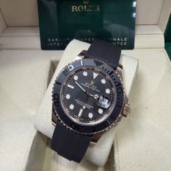 Rolex Yachtmaster 40mm Rose Gold Box&Card