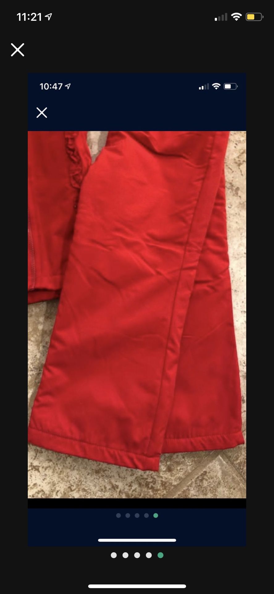 Girl Size 4T Snow Suit Smoke And Pet Free