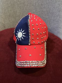 Never Use Baseball Cap inlaid with Rhinestones