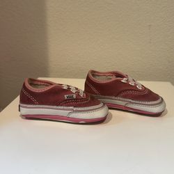 Baby girl vans shoes size 2