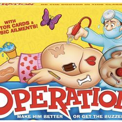 Hasbro Gaming Operation Electronic Board Game with Doctor Cards and Funny Ailments, Kids Games, 1+ Players, Funny Board Game for Children Ages 6+ (Ama