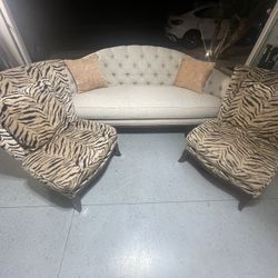 Sofa And Two Chairs 