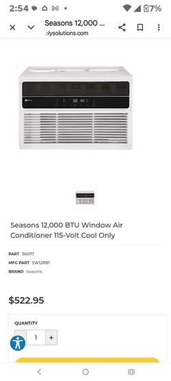 12000 btu window air conditioner brand new in box