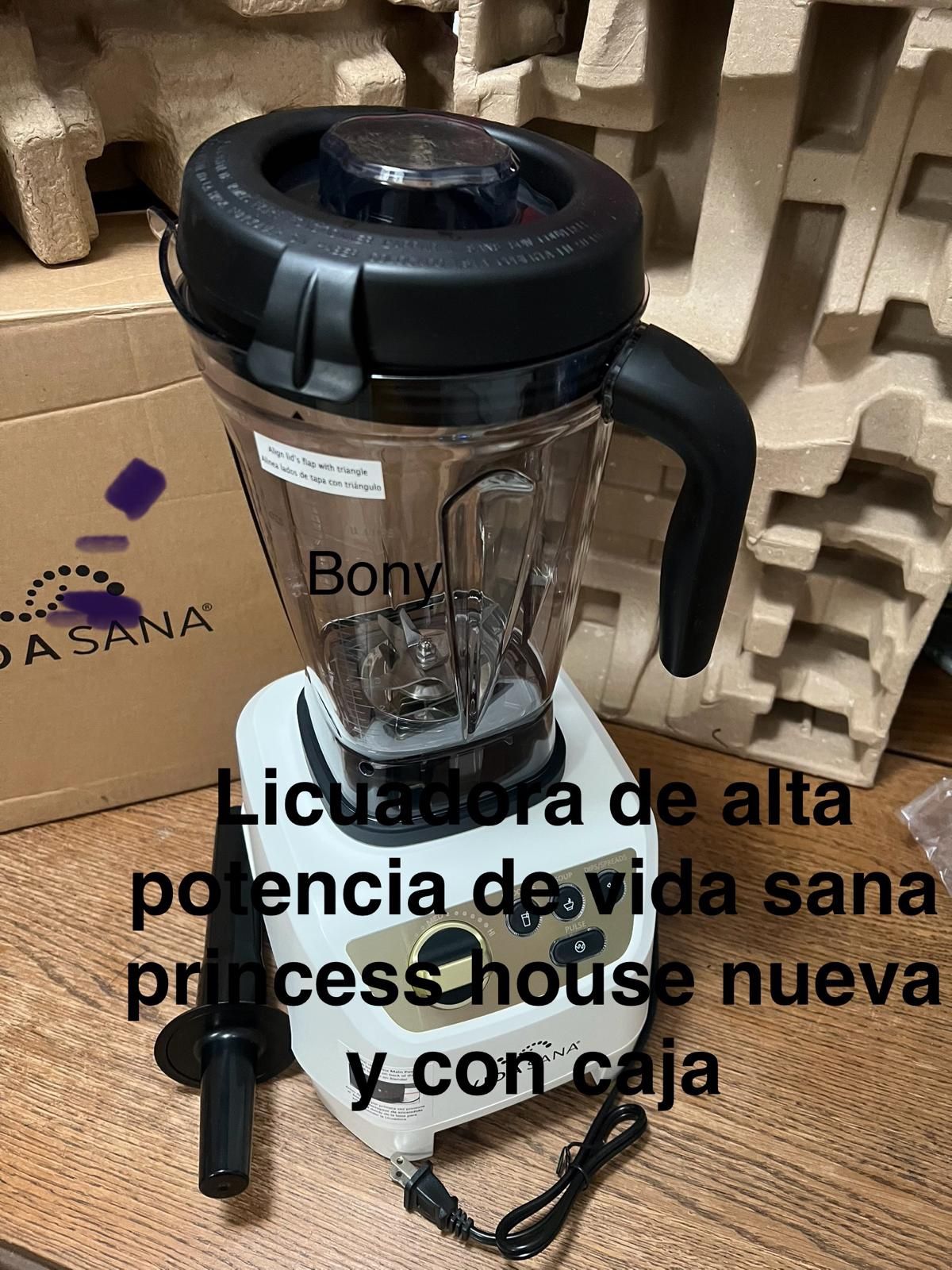 Licuadora Blanca De Alta Potencia 👉 princess house todo nuevo y con caja 📦
