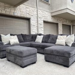 Large Grey Sectional 