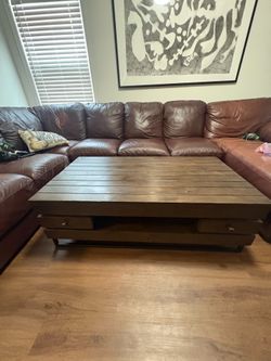 Expensive heavy duty iron wood coffee table