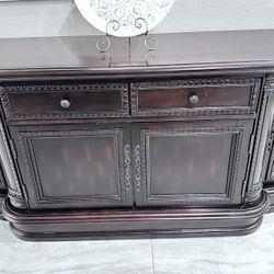 Console Table Dark Brown 