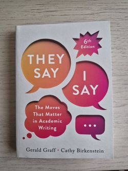 They Say, I Say