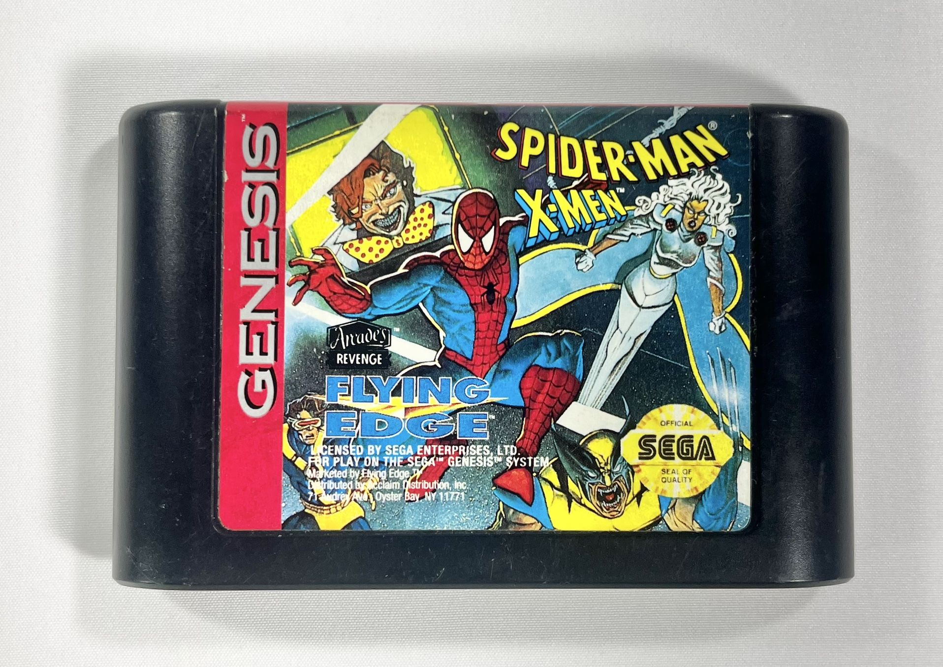 Spider-Man/X-Men: Arcade's Revenge Flying Edge Sega Genesis 1993 Tested