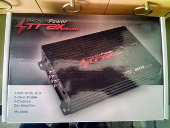 Precision Power Trax Micro 2000 Watts 4 Ch Amplifier Brand New In The Box