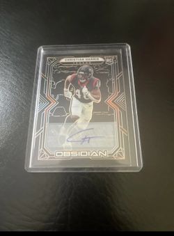Christian Harris 2022 Panini Obsidian Rookie Auto Electric Etch  59/99