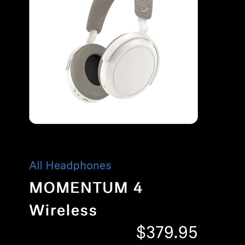 Sennheiser momentum 4 wireless headphones