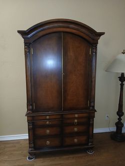 Solid Wood Credenza 2 Pieces