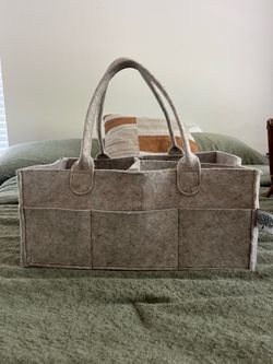 Felt Diaper Caddy Organizer with Handles