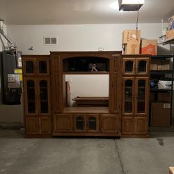 Oak Entertainment Centerpiece