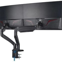 AVLT Military-Grafe HeavyDuty Premium Aluminum Monitor Desk Mount - Dual