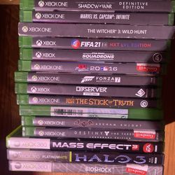 xbox series x/360 games lot