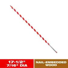 DIABLO - 7/16 in. x 17-1/2 in. Carbide Auger Drill Bit for Wood and Nail-Embedded Wood