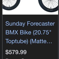 Sunday Forecaster BMX bike