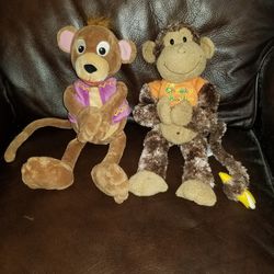 Be Monkey and Cheeky Charlie Plush Monkeys