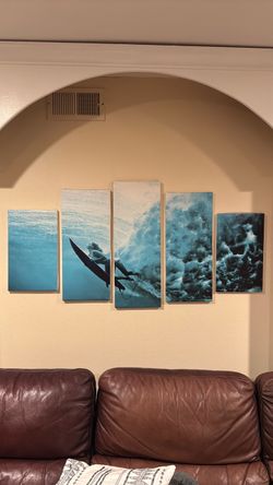 5-Panel Surfer Canvas Wall Art Set