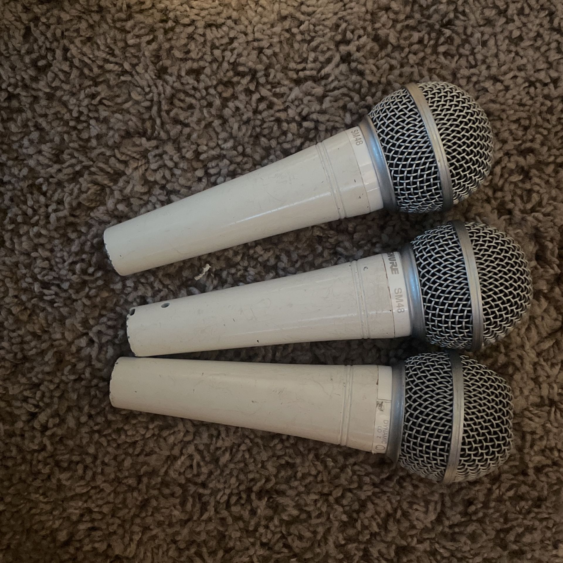 3 SM-48 Professional Microphones