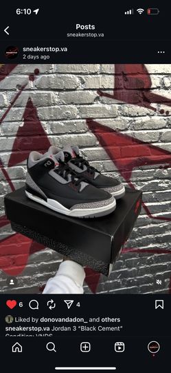 Jordan 3 “Black Cement”