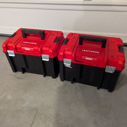 CRAFTSMAN VERSASTACK 17-in W x 11.87-in H x 13-in D Red Plastic Tool Box