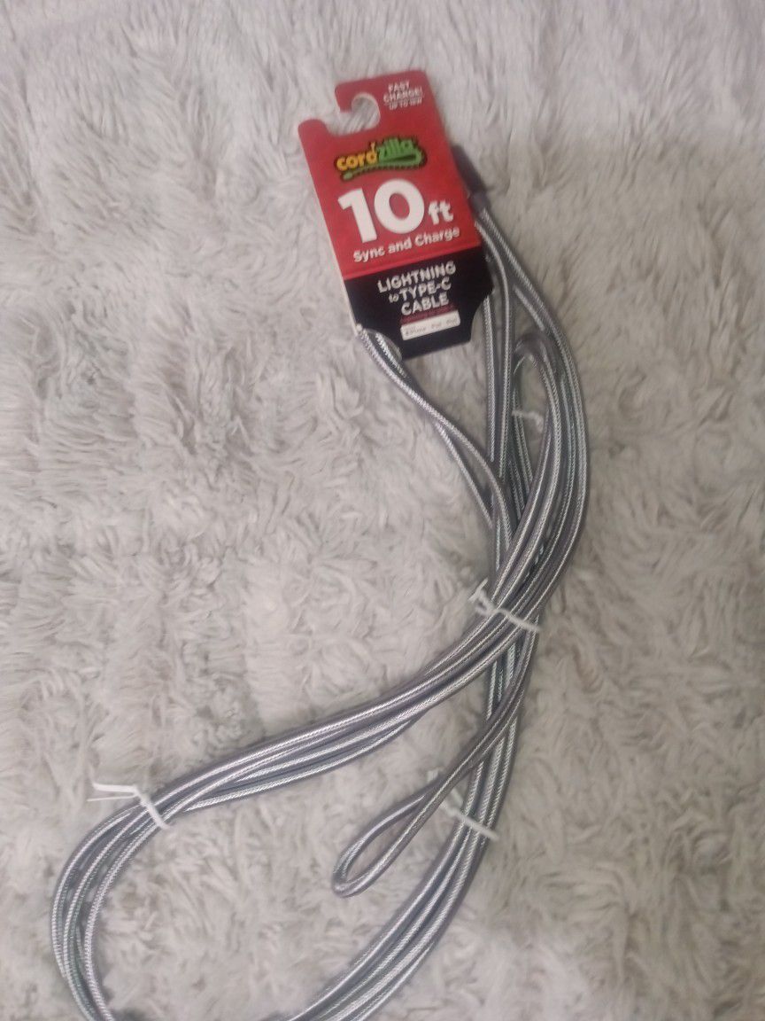 10foot Iphone/iPad Lightning Cable.Sync And Charger 