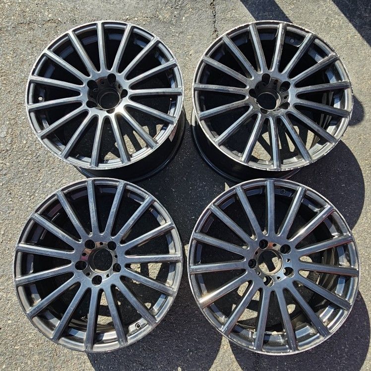 Mandrus Wheels Rims Black 18x8.5 & 18x9.5 5x112