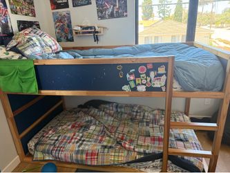 Ikea Kura Bunkbed with 2 Twin Mattresses