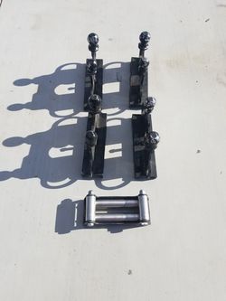 Big Tex Trailer Winch for center Track Winch and Winch Cable Rollers