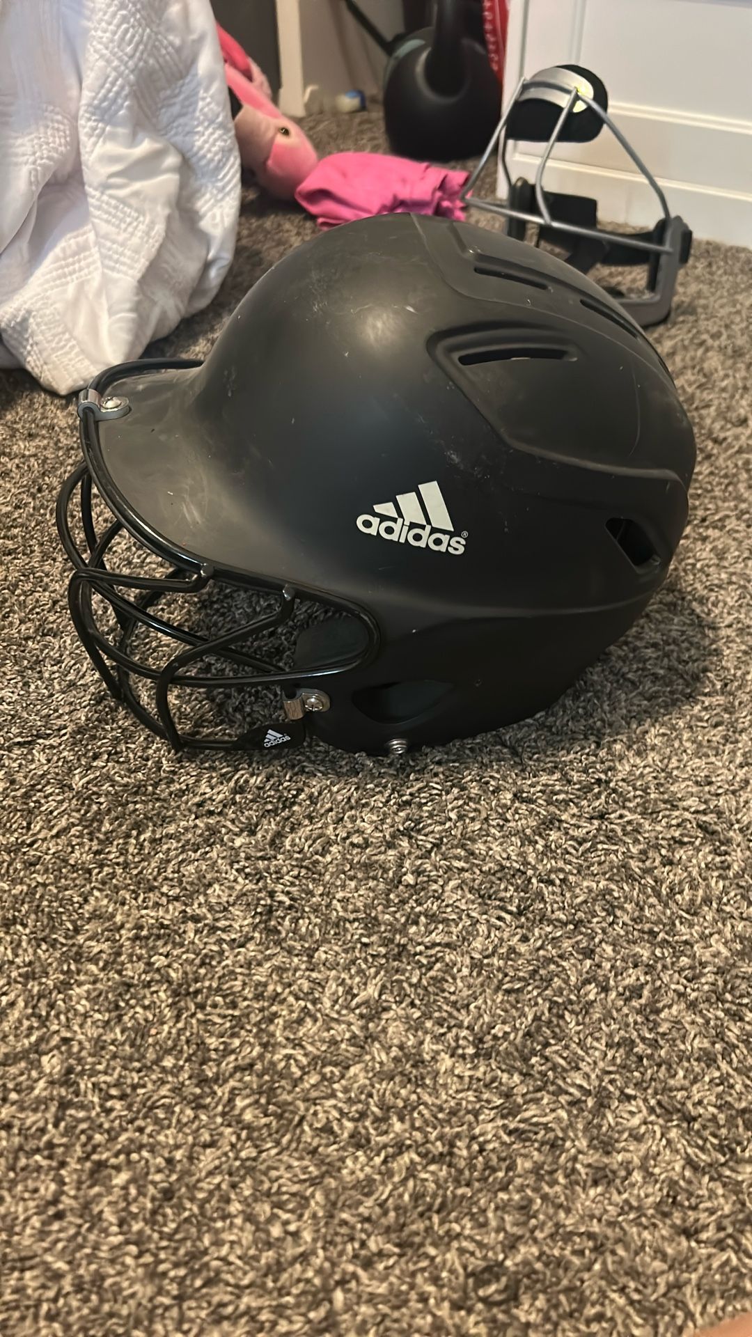 Adidas Adjustable Batting Helmet – Black (Baseball/Softball)