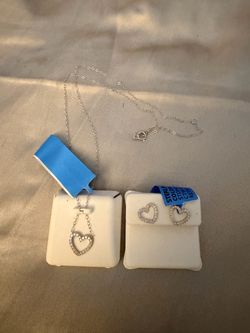Sterling earrings and necklace