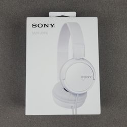 Sony MDR-ZX110 ZX Series WIRED Over The Ear White Headphones