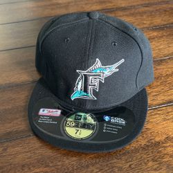 Florida marlins baseball cap Size 7 1/2