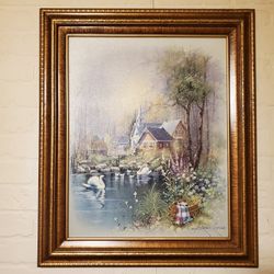 Vintage Andres Orpinas Framed Wall Art